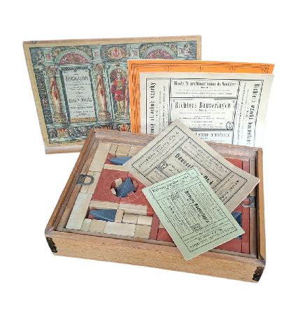 Spiele: Richter's Anker-Steinbaukasten Nr. 8 - 1900 - mge-shop